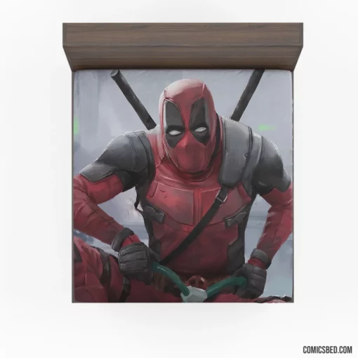 Marvel Deadpool Unleashing Chaos Comic Fitted Sheet 1