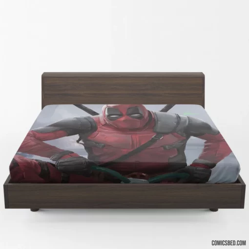 Marvel Deadpool Unleashing Chaos Comic Fitted Sheet