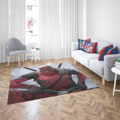 Marvel Deadpool Unleashing Chaos Comic Rug 2