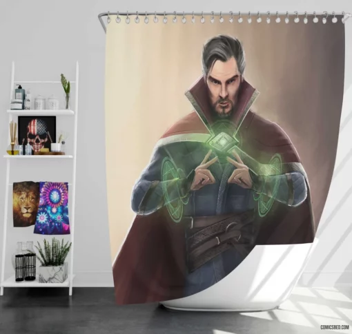 Marvel Doctor Strange Mystic Chronicles Comic Shower Curtain