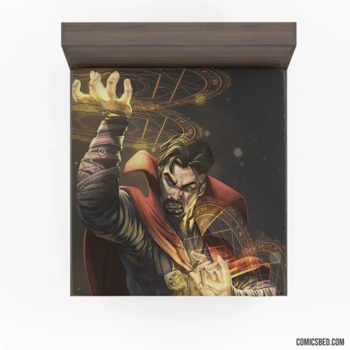 Marvel Doctor Strange Sorcery Unleashed Comic Fitted Sheet 1