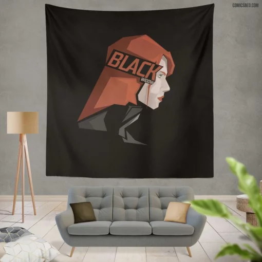 Marvel Espionage The Black Widow Comic Wall Tapestry