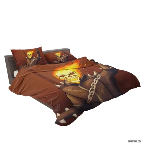 Marvel Fiery Avenger Ghost Rider Chronicles Comic Bedding Set 2