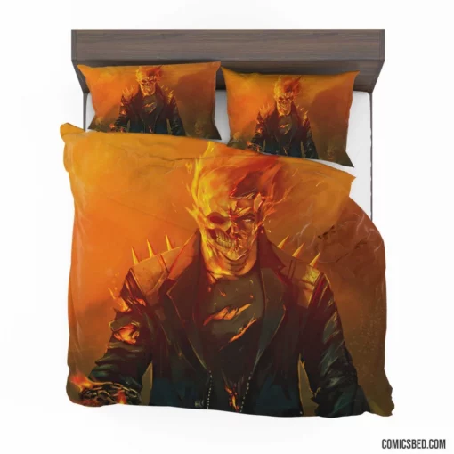 Marvel Flame Skull Ghost Rider Chronicles Comic Bedding Set 1