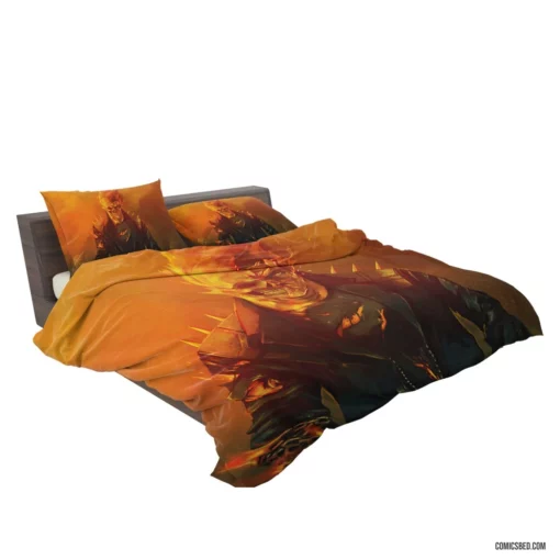 Marvel Flame Skull Ghost Rider Chronicles Comic Bedding Set 2