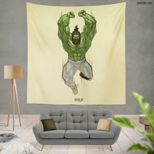 Marvel Green Goliath Hulk Chronicles Comic Wall Tapestry