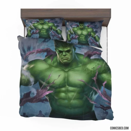 Marvel Green Goliath Hulk Chronicles Unleashed Comic Bedding Set 1