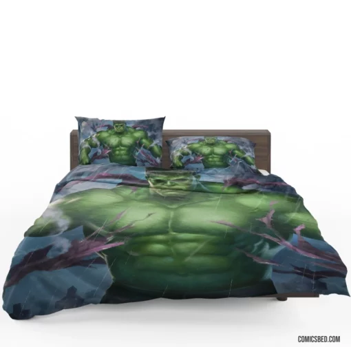 Marvel Green Goliath Hulk Chronicles Unleashed Comic Bedding Set