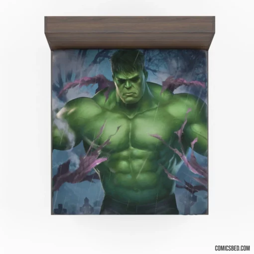 Marvel Green Goliath Hulk Chronicles Unleashed Comic Fitted Sheet 1