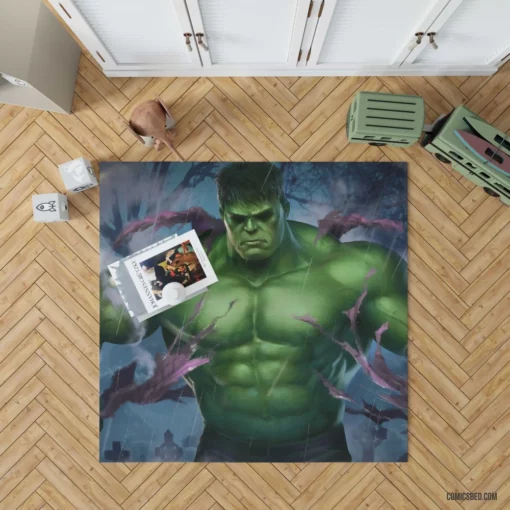 Marvel Green Goliath Hulk Chronicles Unleashed Comic Rug