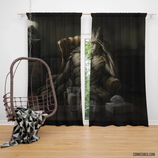 Marvel Guardians of the Galaxy Groot Journey Comic Curtain