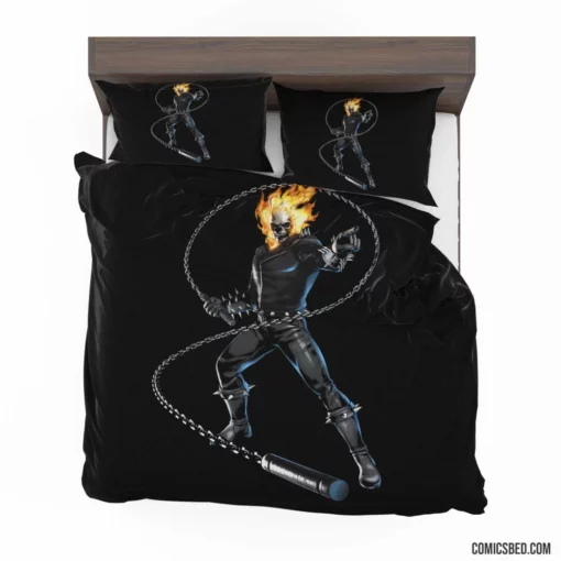 Marvel Hellish Avenger Ghost Rider Comic Bedding Set 1