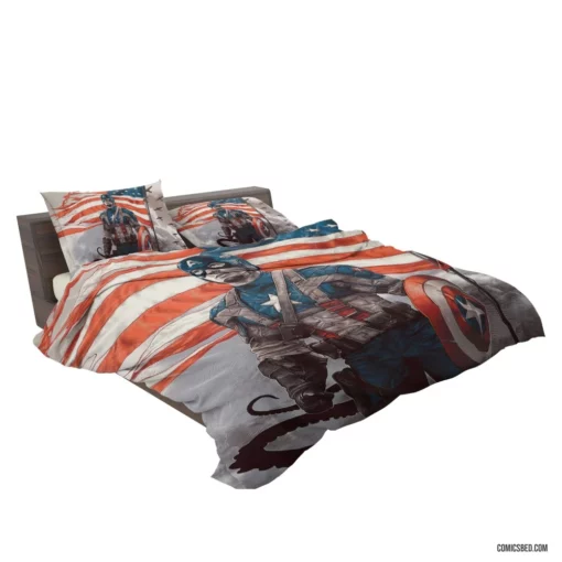 Marvel Hero The Captain Legacy Comic Bedding Set 2