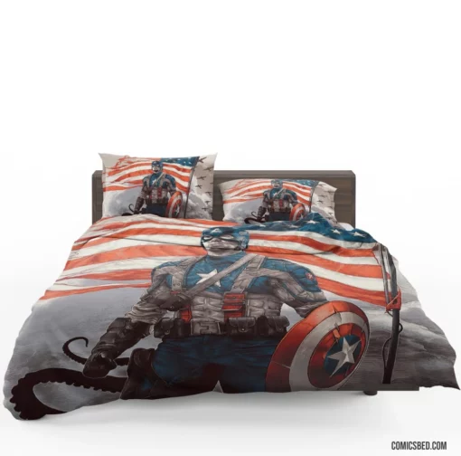 Marvel Hero The Captain Legacy Comic Bedding Set