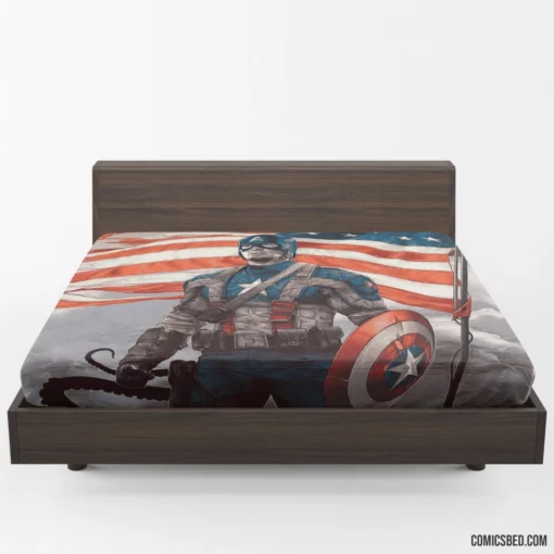 Marvel Hero The Captain Legacy Comic Fitted Sheet