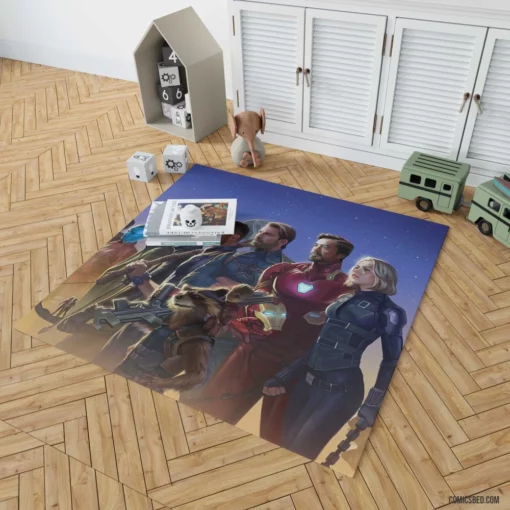 Marvel Heroes Infinity Saga Comic Rug 1