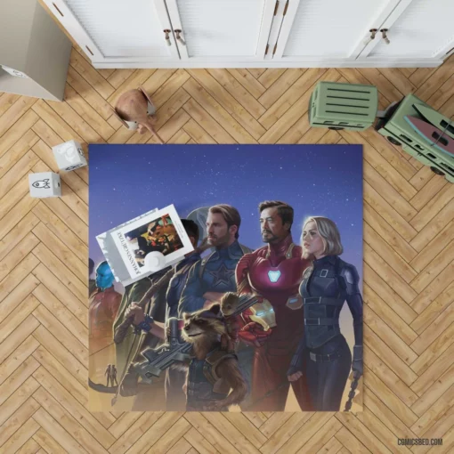 Marvel Heroes Infinity Saga Comic Rug