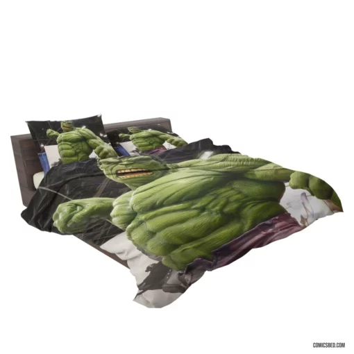 Marvel Hulk Chronicles Green Goliath Unleashed Comic Bedding Set 2