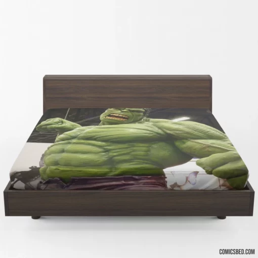 Marvel Hulk Chronicles Green Goliath Unleashed Comic Fitted Sheet