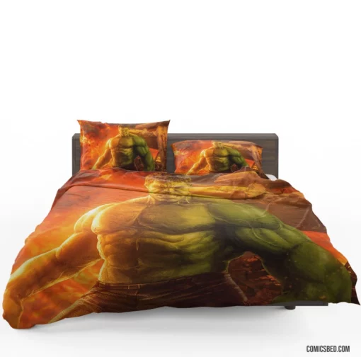 Marvel Hulk Chronicles Raging Goliath Comic Bedding Set