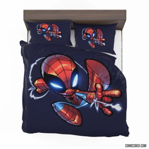 Marvel Iconic Web-Slinger Spider-Man Feats Comic Bedding Set 1