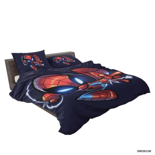 Marvel Iconic Web-Slinger Spider-Man Feats Comic Bedding Set 2