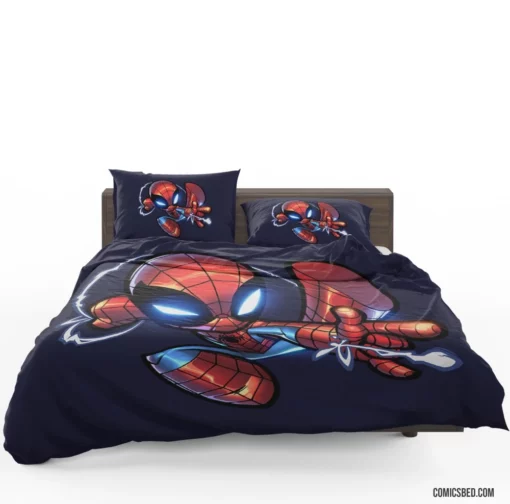 Marvel Iconic Web-Slinger Spider-Man Feats Comic Bedding Set