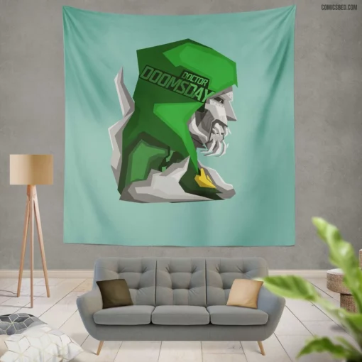 Marvel Infamous Villain Doctor Doom Chronicles Comic Wall Tapestry