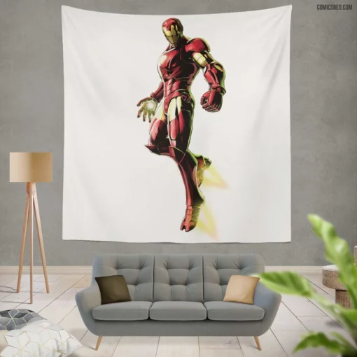 Marvel Iron Man Armored Avenger Chronicles Comic Wall Tapestry