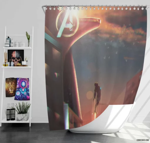 Marvel Iron Man Genius Billionaire Chronicles Comic Shower Curtain