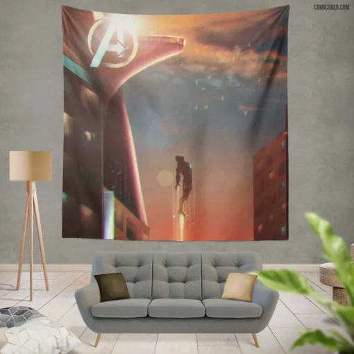 Marvel Iron Man Genius Billionaire Chronicles Comic Wall Tapestry