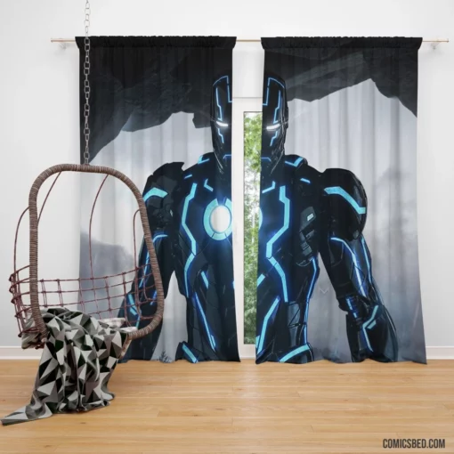 Marvel Iron Man Tony Stark Comic Curtain