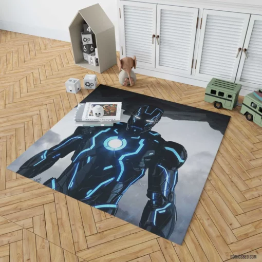 Marvel Iron Man Tony Stark Comic Rug 1