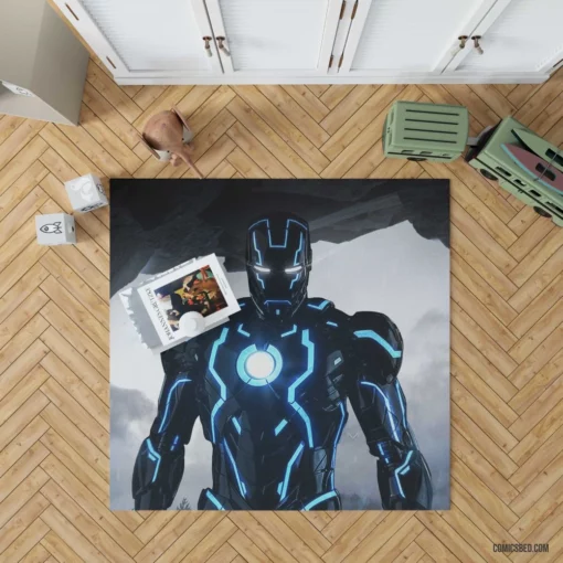 Marvel Iron Man Tony Stark Comic Rug