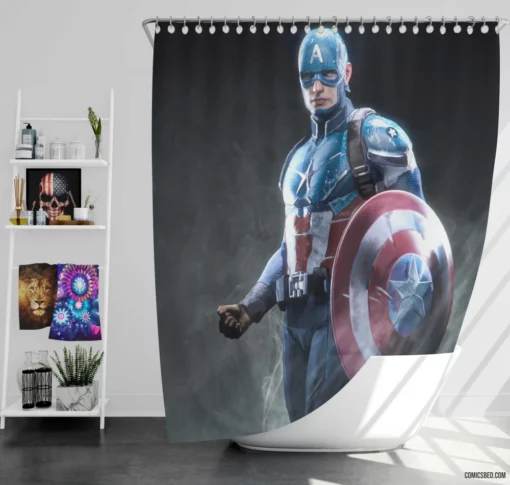 Marvel Legacy The Captain Tale Comic Shower Curtain