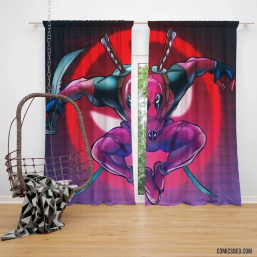 Marvel Merc with a Mouth Deadpool Chronicles Comic Curtain