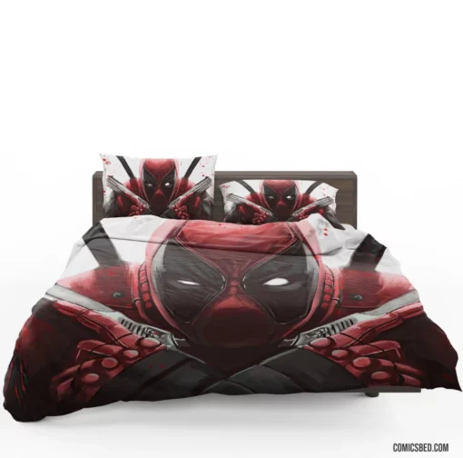 Marvel Merc with a Mouth Deadpool Saga Comic Bedding Set