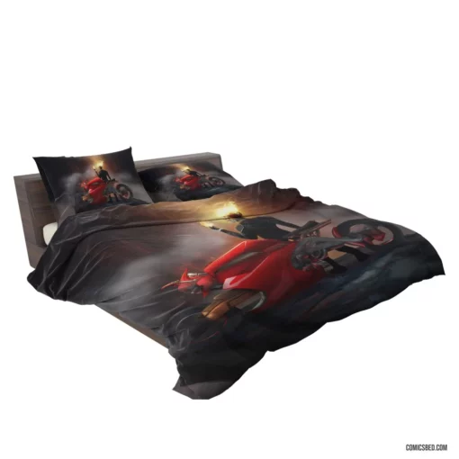 Marvel Motorcycle Avenger Ghost Rider Chronicles Comic Bedding Set 2