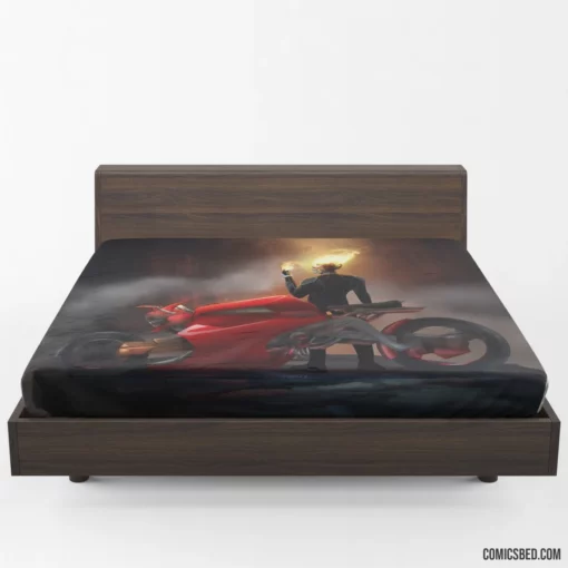 Marvel Motorcycle Avenger Ghost Rider Chronicles Comic Fitted Sheet