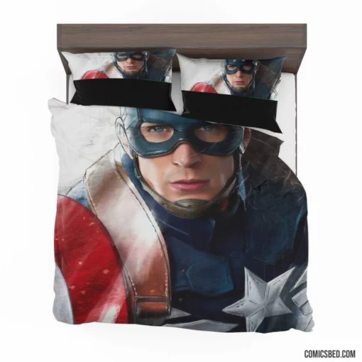 Marvel Patriot The Captain Journey Comic Bedding Set 1