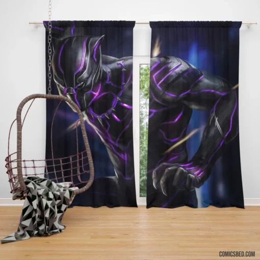 Marvel Protector Black Panther Journey Comic Curtain