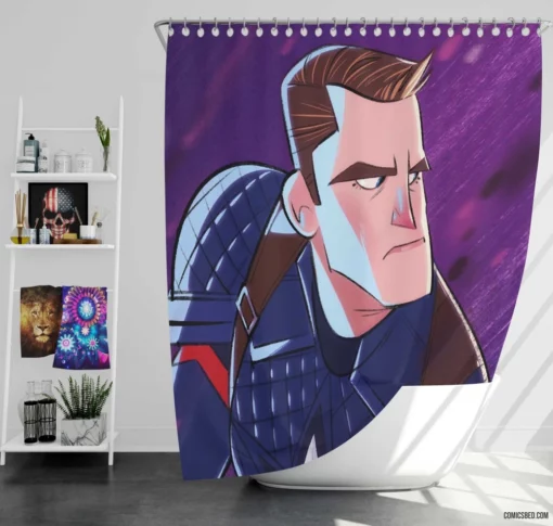 Marvel Shield The Avenger Quest Comic Shower Curtain