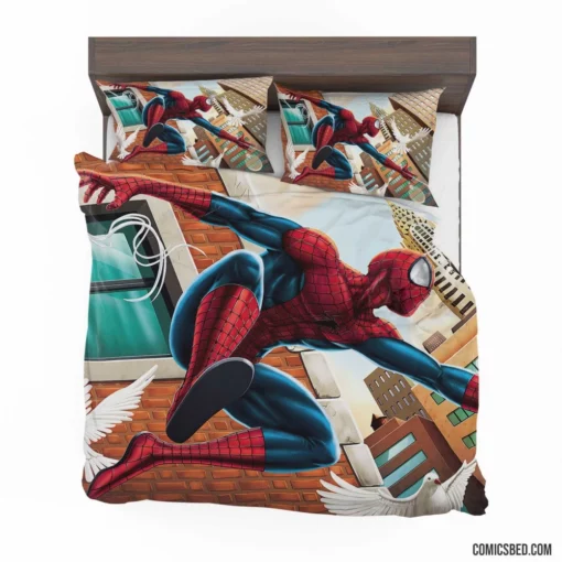 Marvel Spectacular Hero Spider-Man Exploits Comic Bedding Set 1