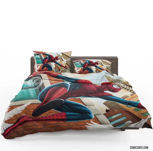 Marvel Spectacular Hero Spider-Man Exploits Comic Bedding Set