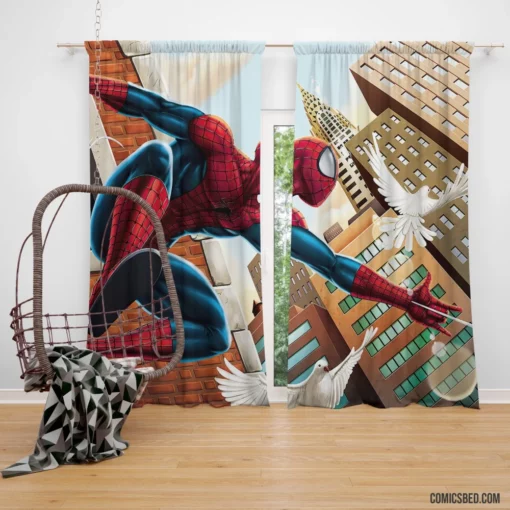 Marvel Spectacular Hero Spider-Man Exploits Comic Curtain