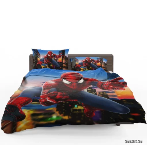 Marvel Spectacular Spider-Man Heroic Feats Comic Bedding Set