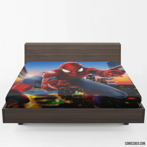 Marvel Spectacular Spider-Man Heroic Feats Comic Fitted Sheet