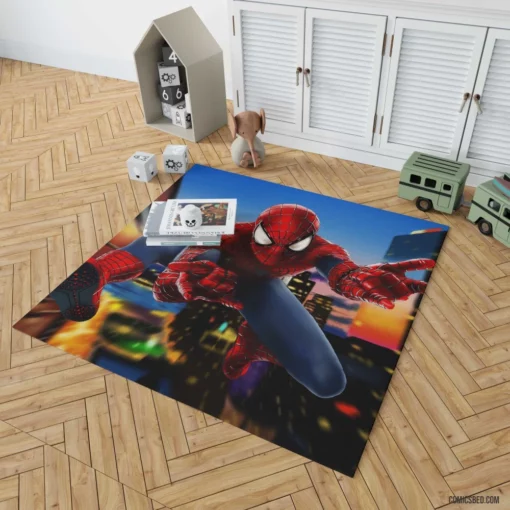 Marvel Spectacular Spider-Man Heroic Feats Comic Rug 1