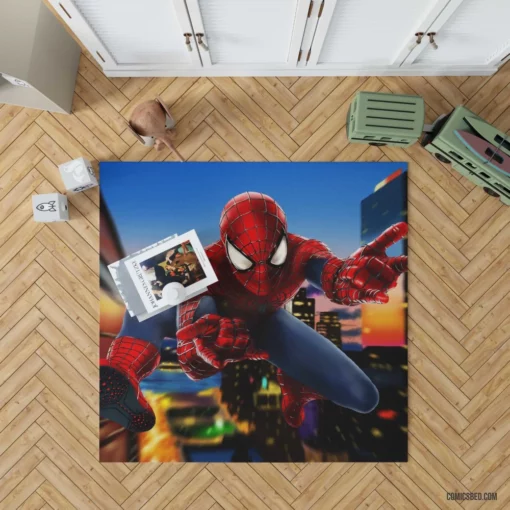 Marvel Spectacular Spider-Man Heroic Feats Comic Rug