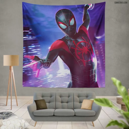 Marvel Spectacular Spider-Man Iconic Hero Comic Wall Tapestry